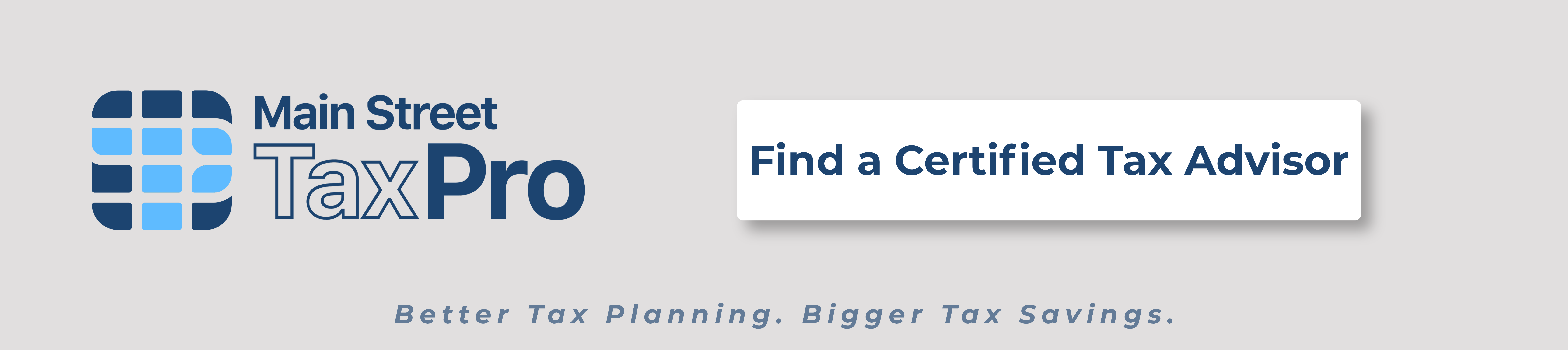 Main Street Tax Pro Find a Tax Advisor Button