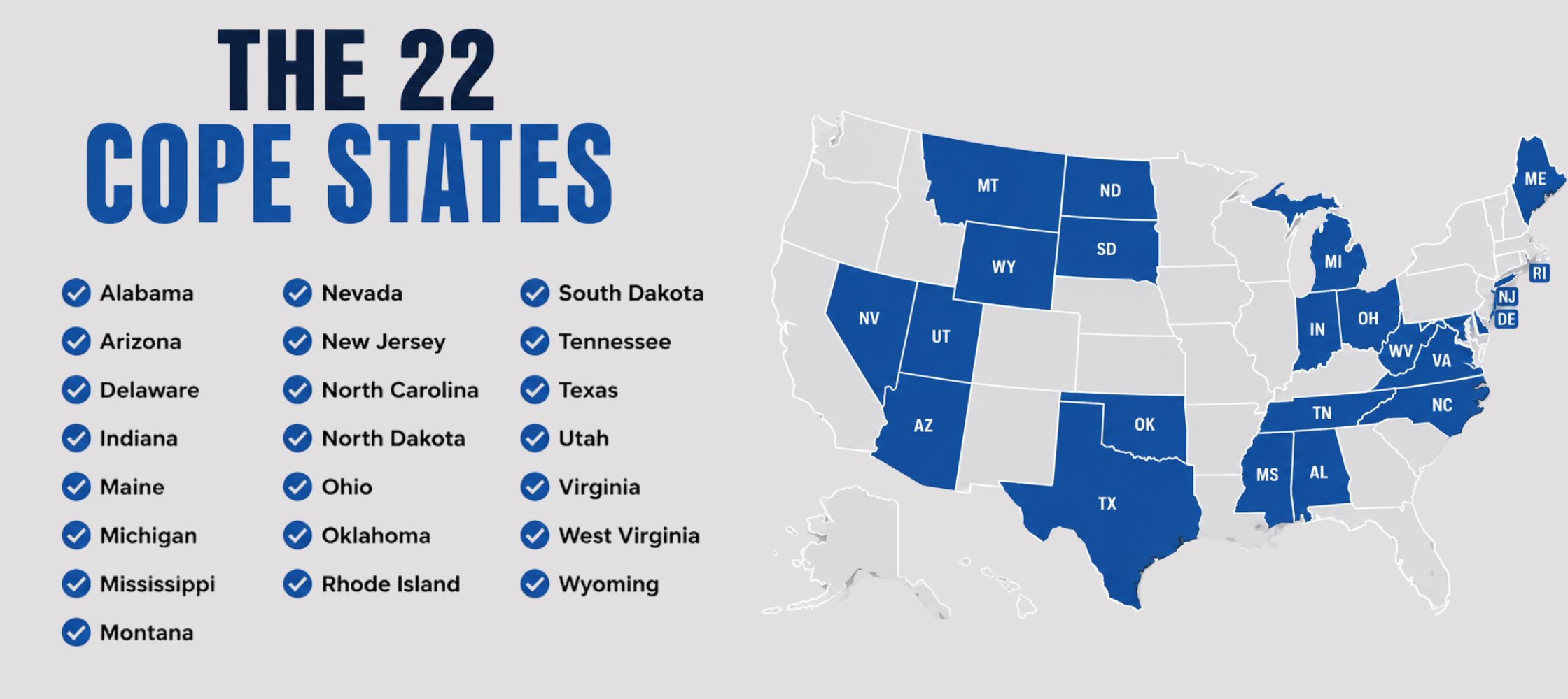 The 22 COPE States-1