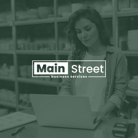 main street business services logo