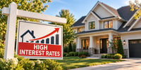 Modern home for sale with sign out front that reads 