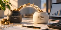 two buckets, one converting over into a Roth IRA