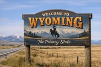 Welcome to Wyoming sign with the slogan 
