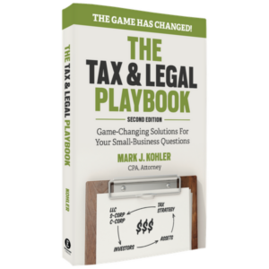 Tax and Legal Playbook Second Edition by Mark J Kohler