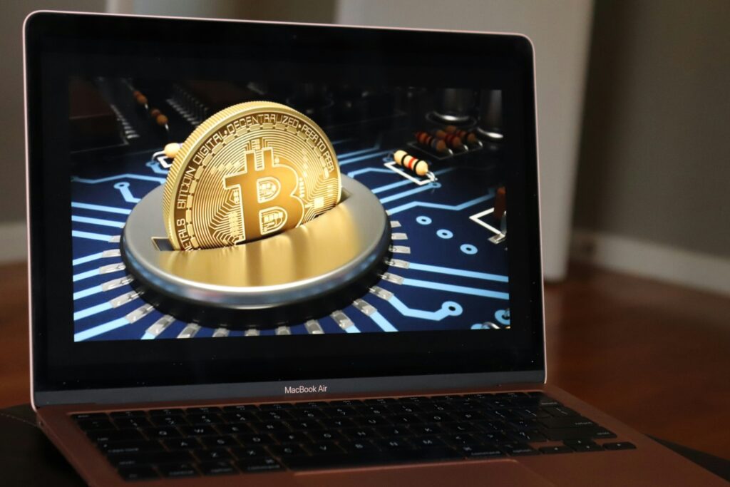 Crypto computer screen