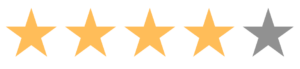 Four gold stars out of five