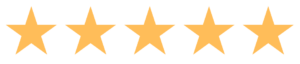 Five gold stars out of five
